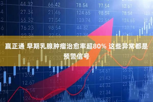 赢正通 早期乳腺肿瘤治愈率超80% 这些异常都是预警信号